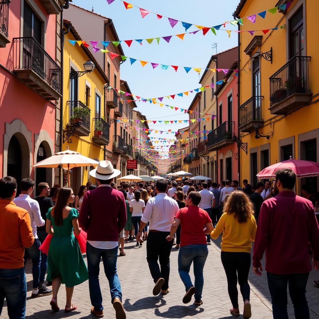 Vibrant Spanish Fiesta Celebration