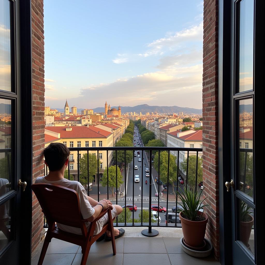 Enjoying the View from a Barcelona Homestay