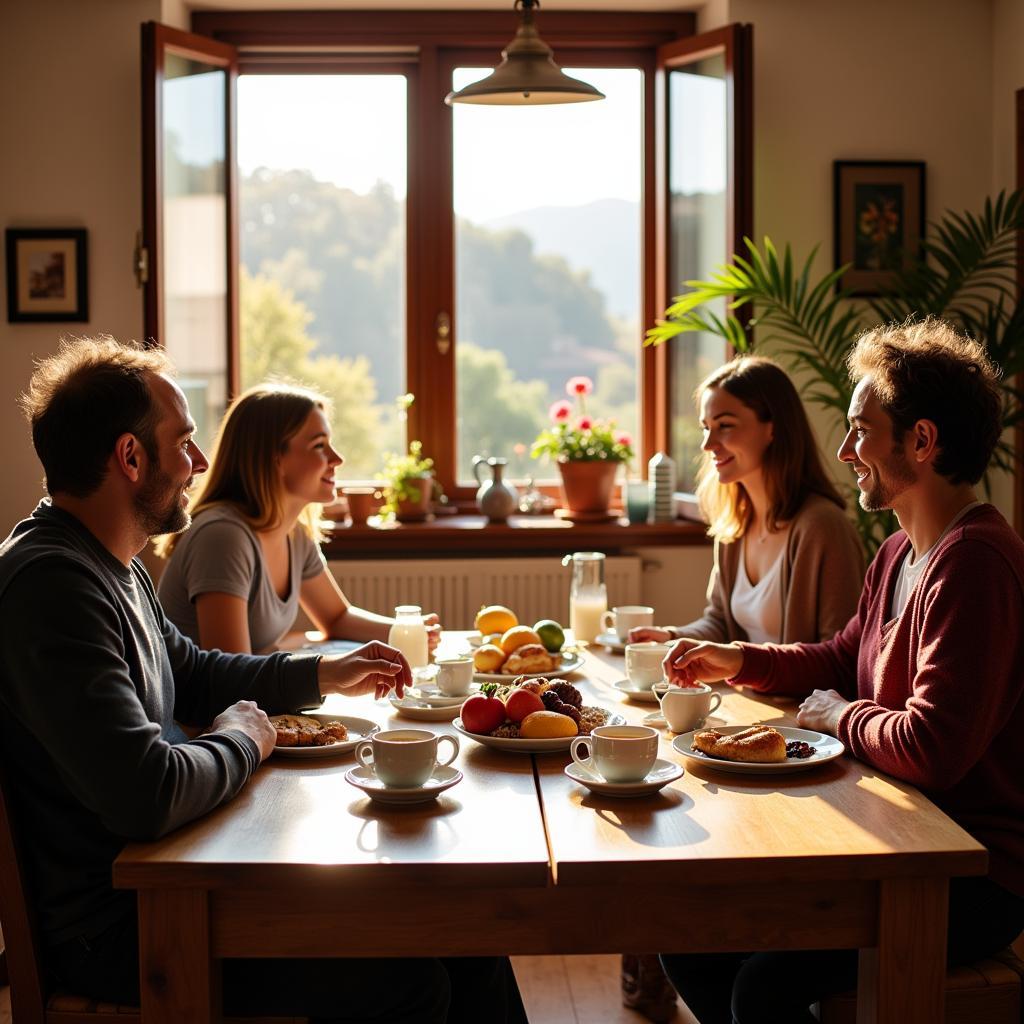 Spanish Homestay Breakfast