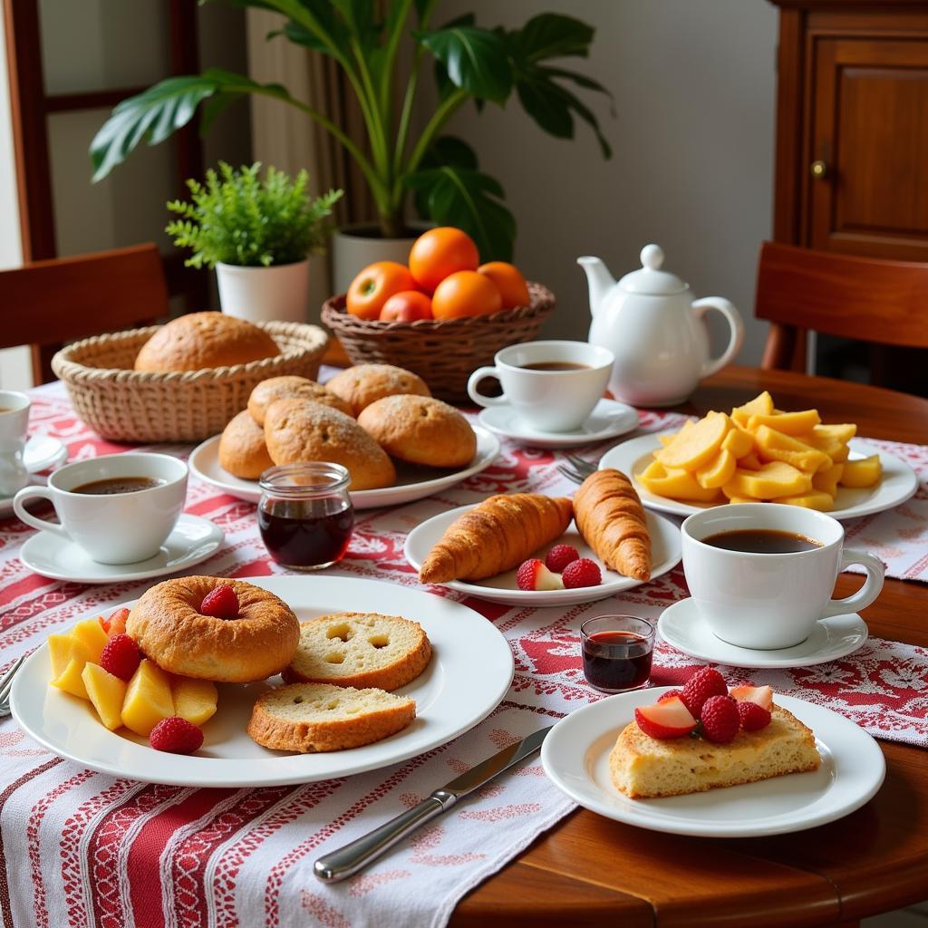 Spanish Homestay Breakfast