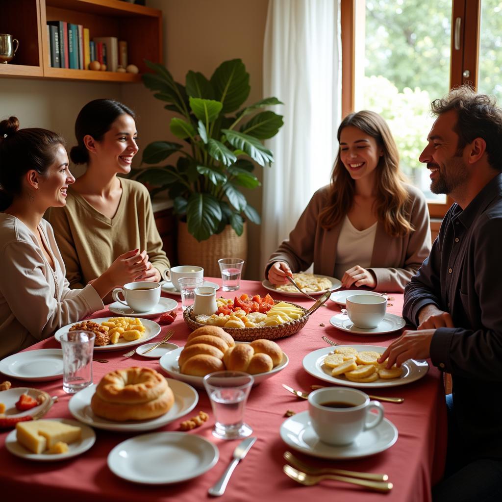 Spanish Homestay Breakfast