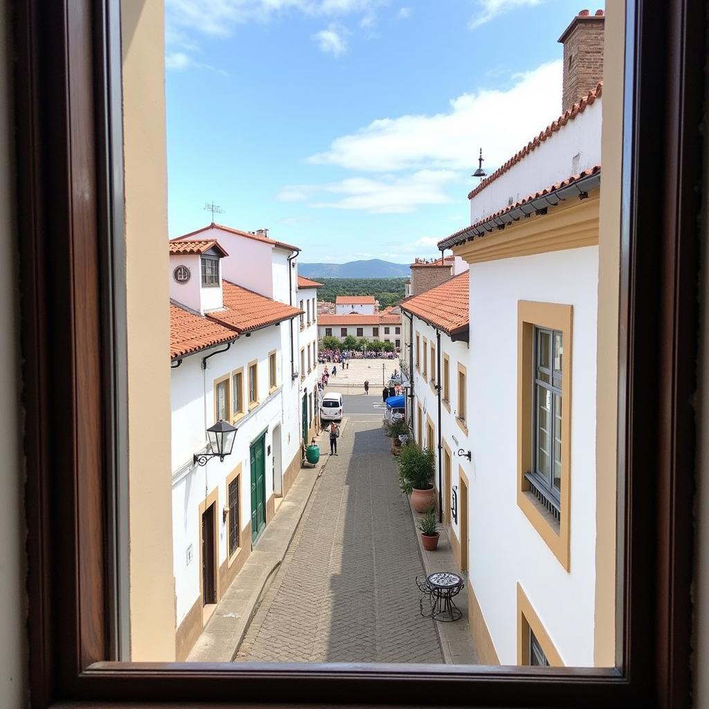 View from a Spanish homestay window