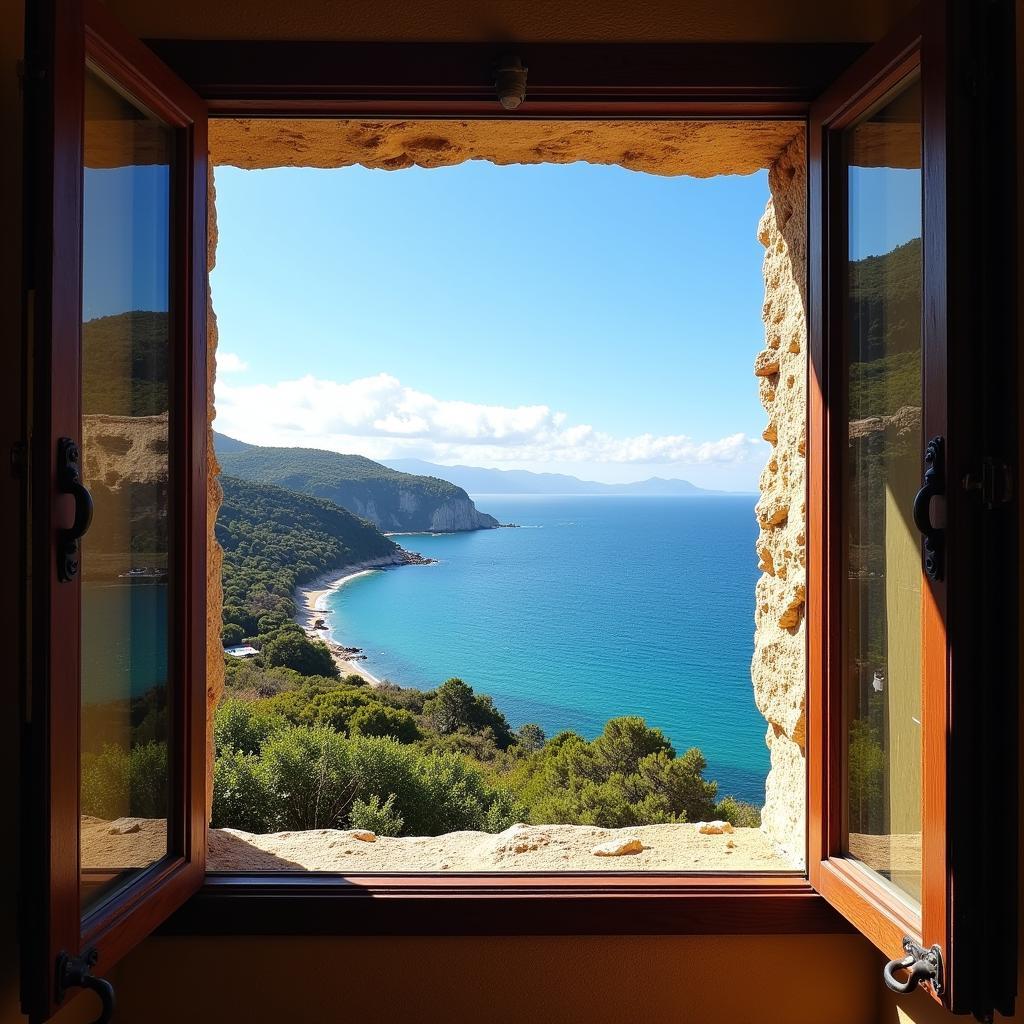 A beautiful coastal view from a Spanish homestay