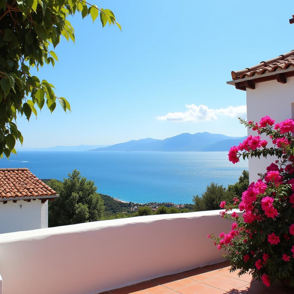 Coastal View from a Spanish Homestay