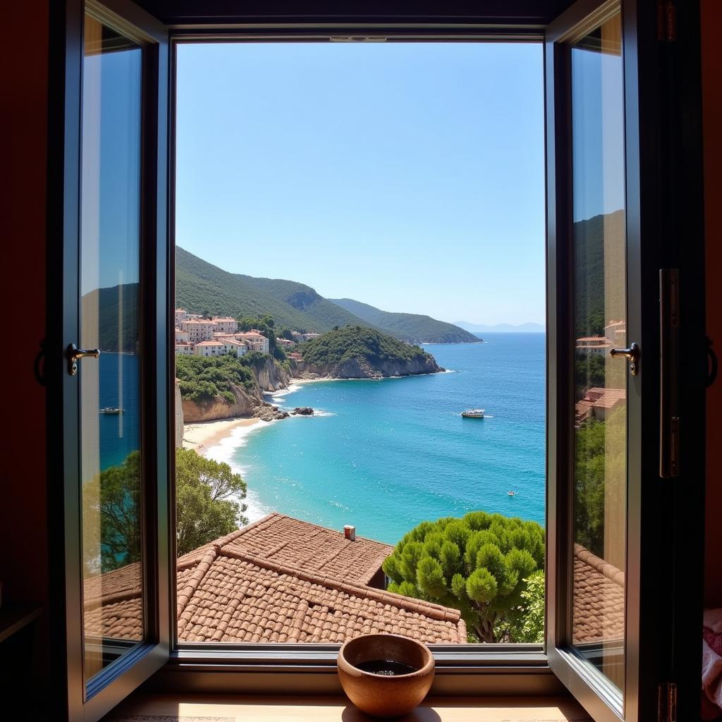 Coastal View from a Spanish Homestay