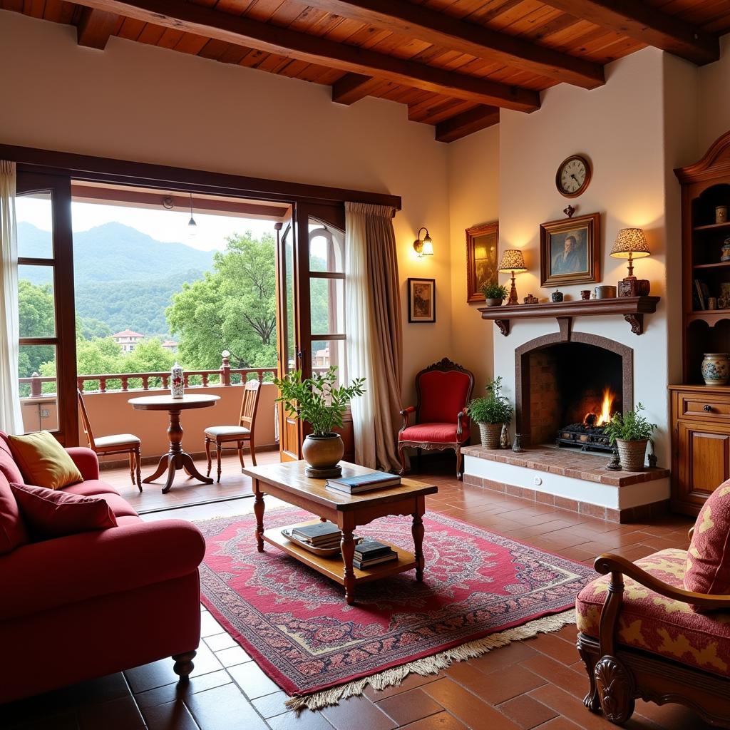 Cozy living room in a Spanish Homestay