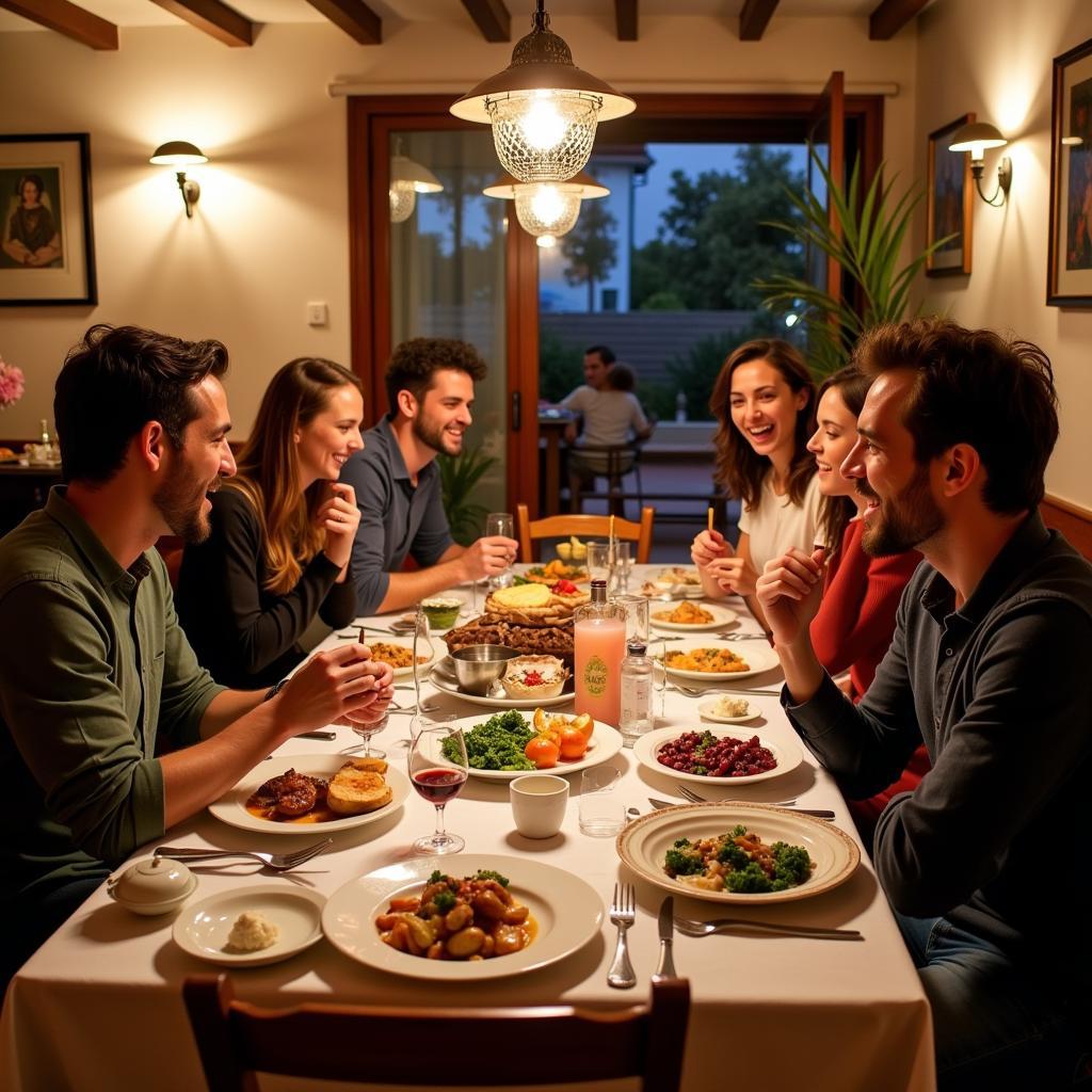 Spanish Homestay Dinner