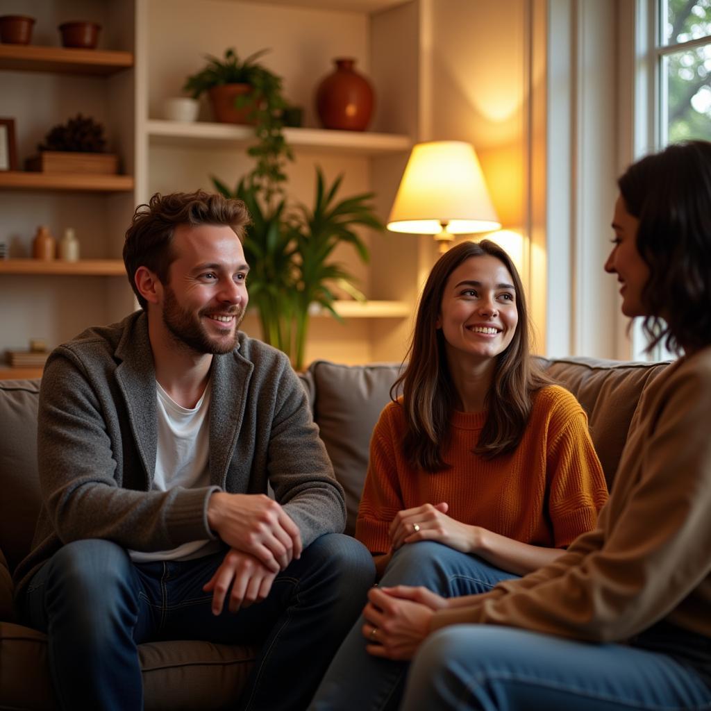 Sharing stories in a Spanish Homestay