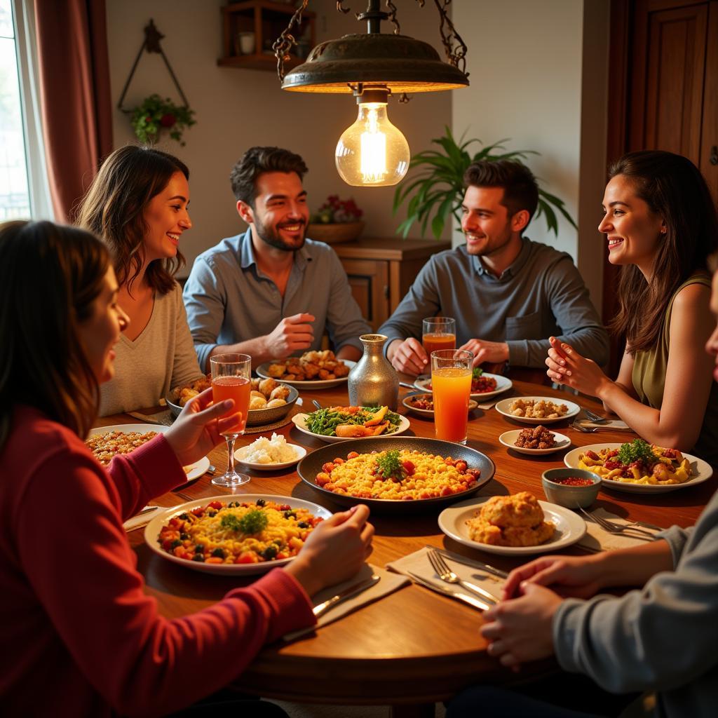 Authentic Spanish Family Dinner