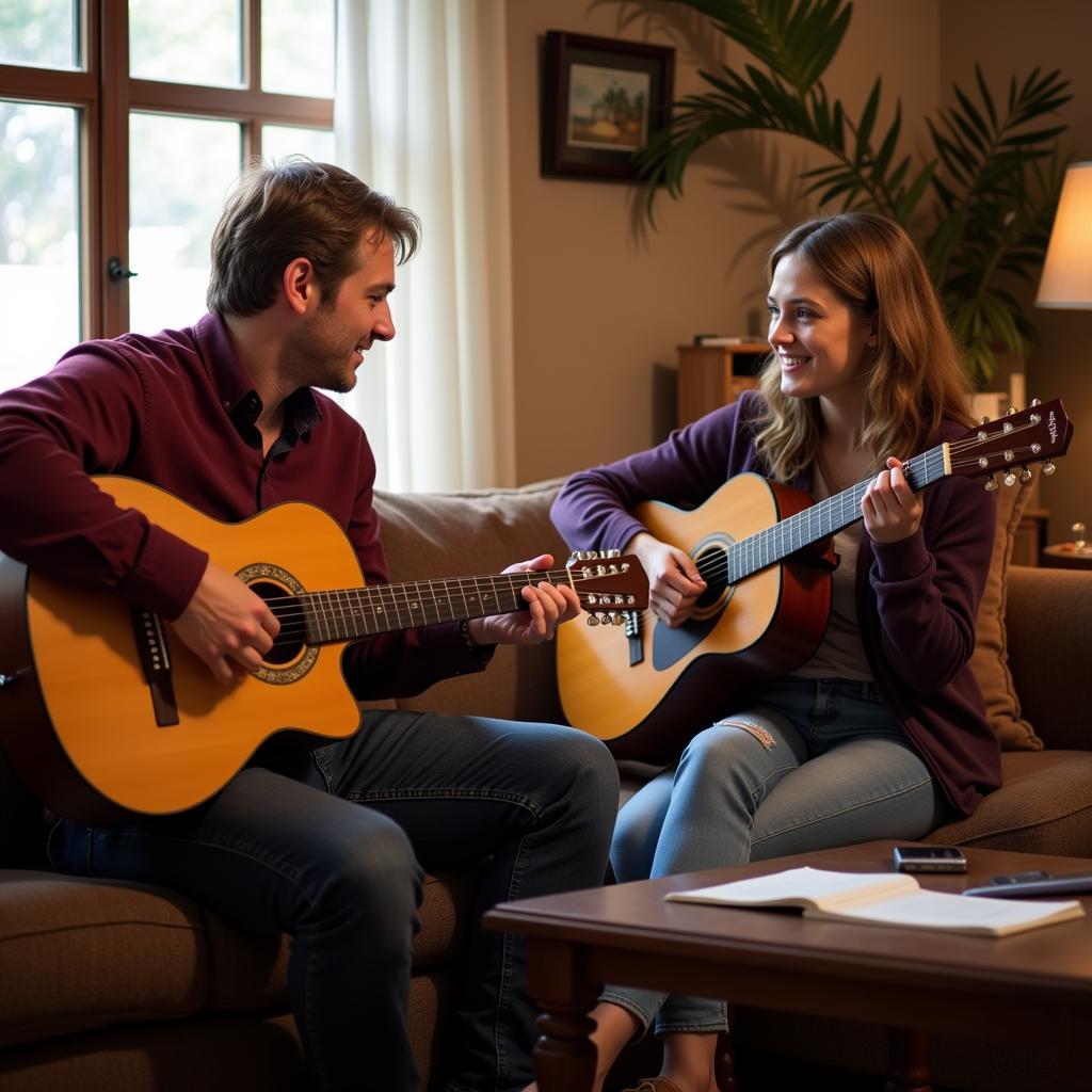 Learning Guitar in a Spanish Homestay