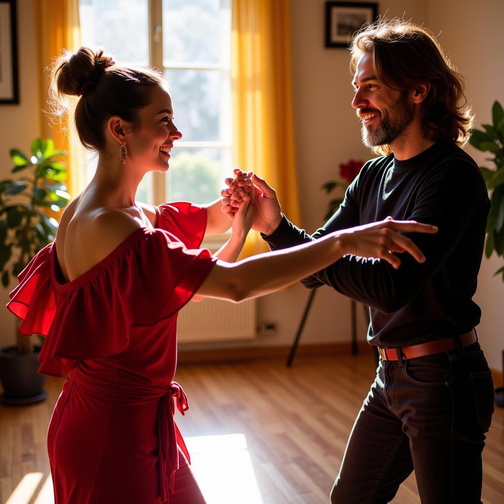 Learning flamenco in a Spanish homestay