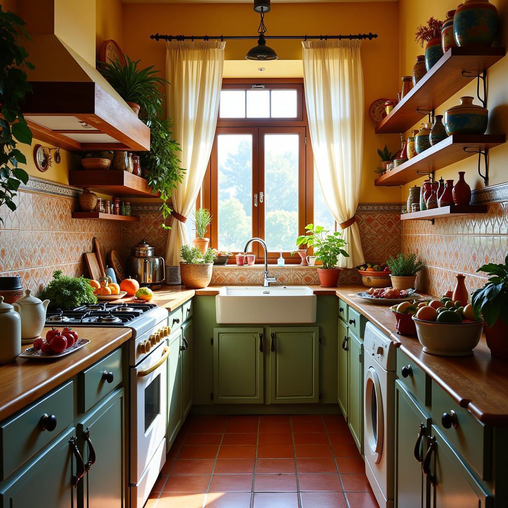 Authentic Spanish Homestay Kitchen