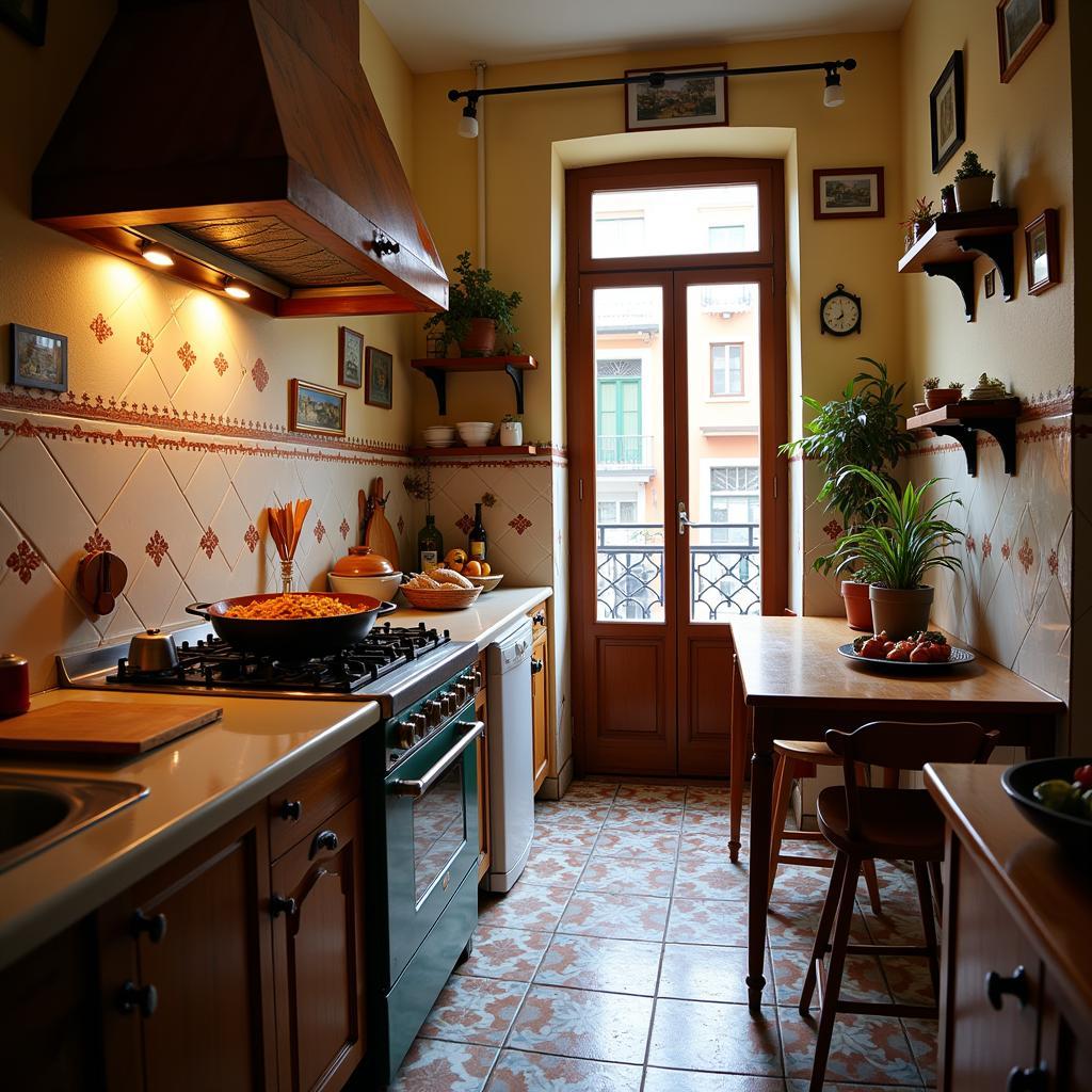 Cozy Spanish Homestay Kitchen