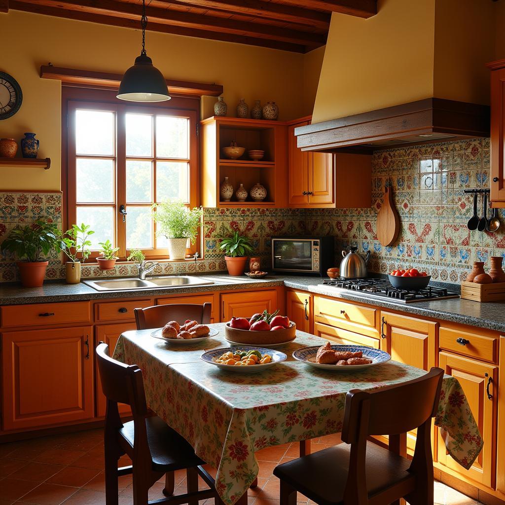 Authentic Spanish Kitchen in Homestay