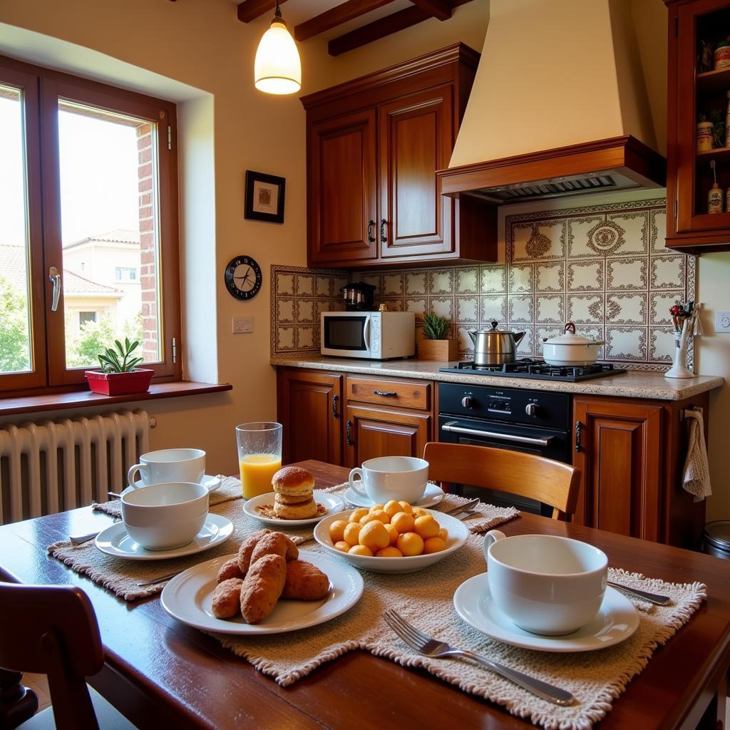 Cozy Spanish Homestay Kitchen