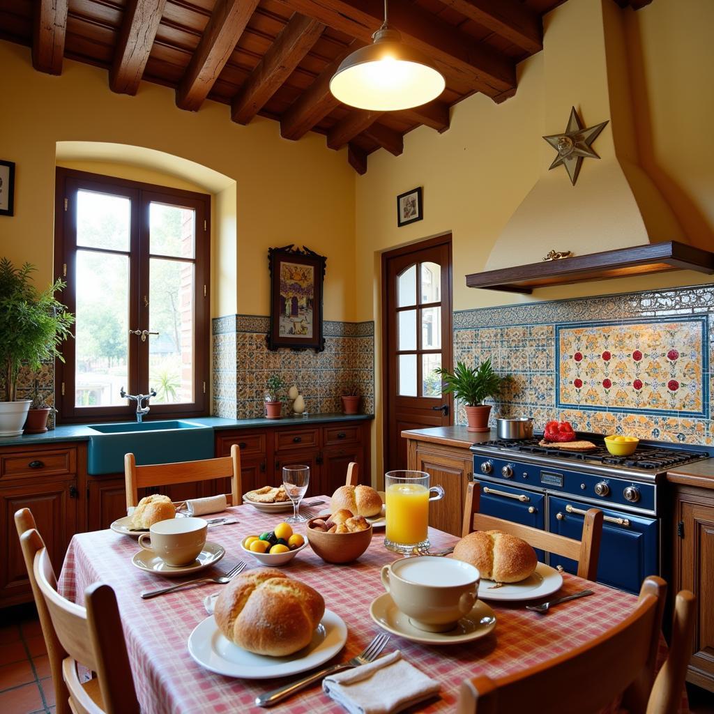 Authentic Spanish Homestay Kitchen