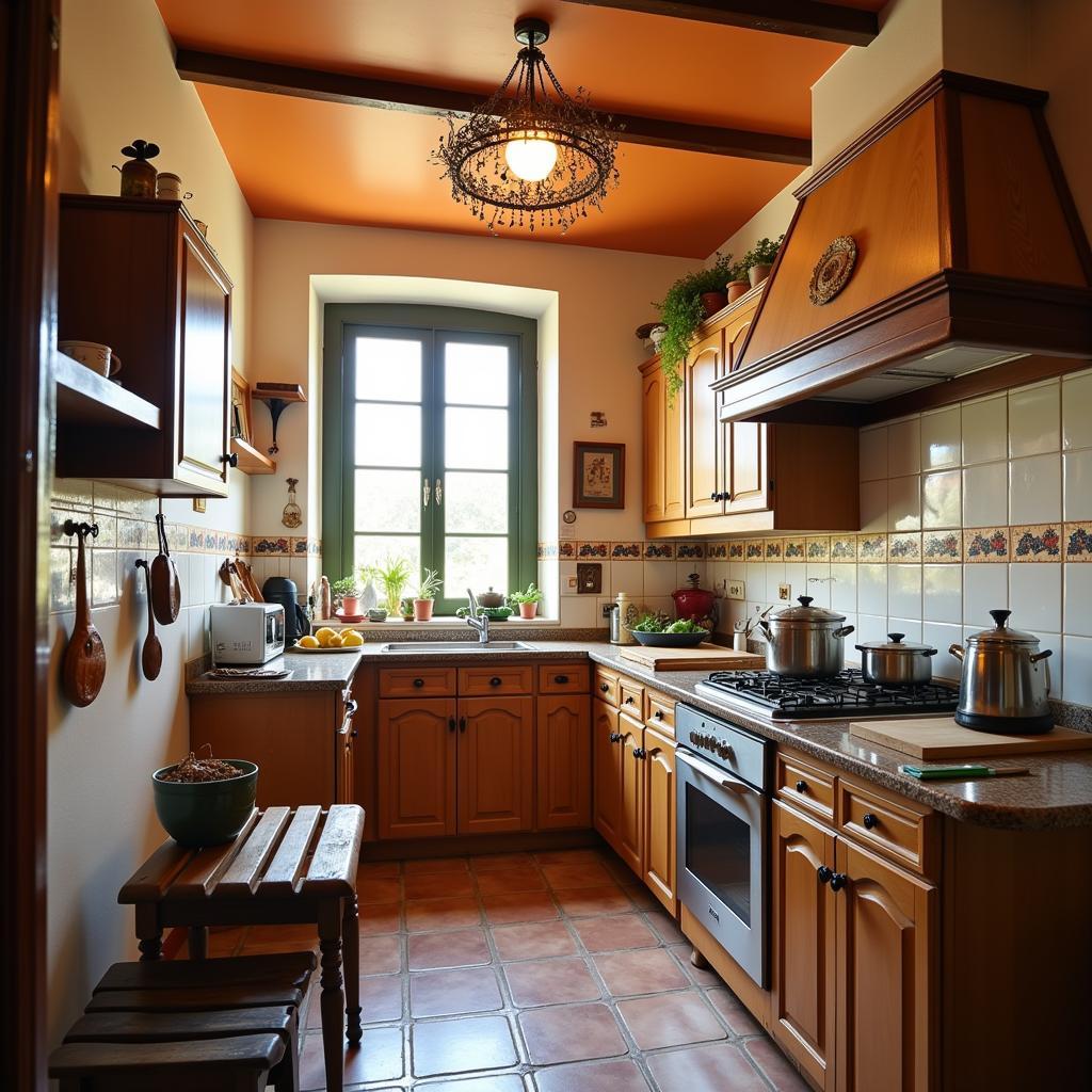 Traditional Spanish Kitchen in a Homestay