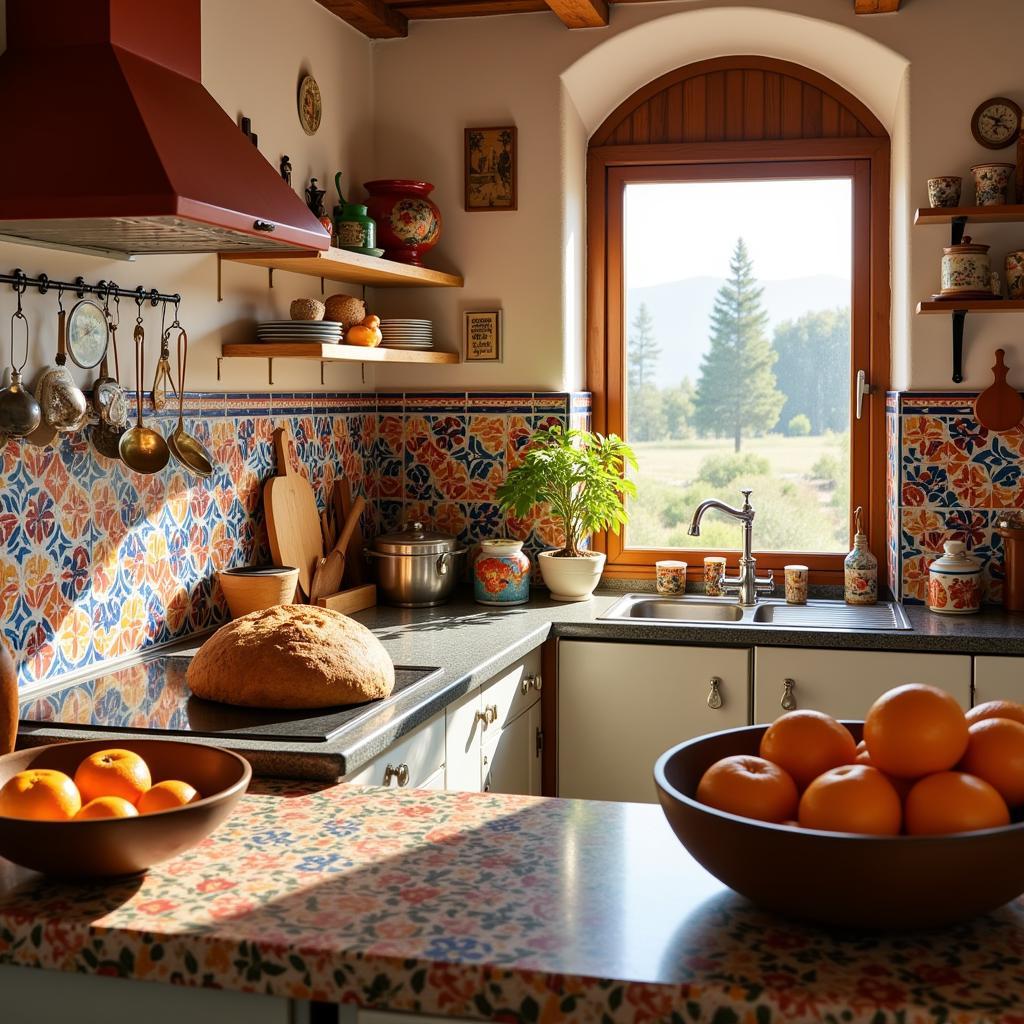 Authentic Spanish Homestay Kitchen