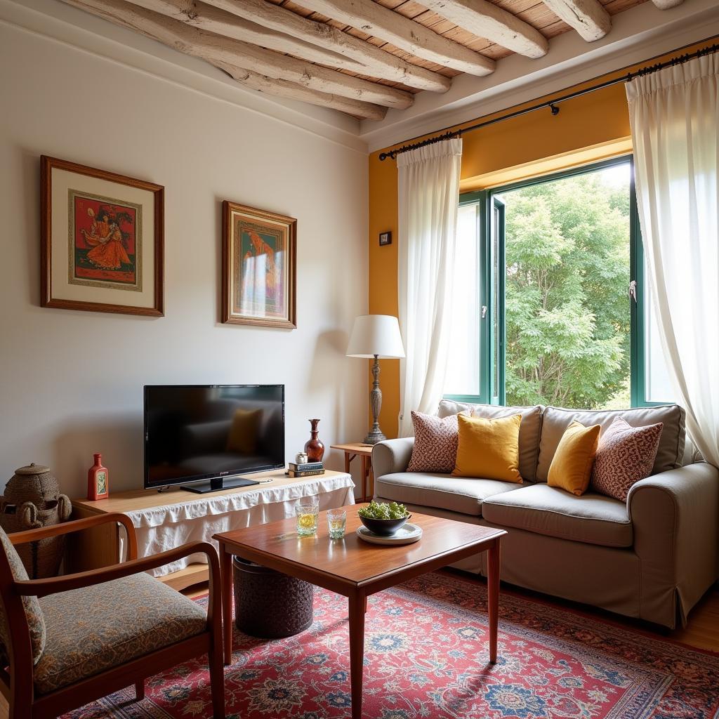 Cozy Spanish Homestay Living Room