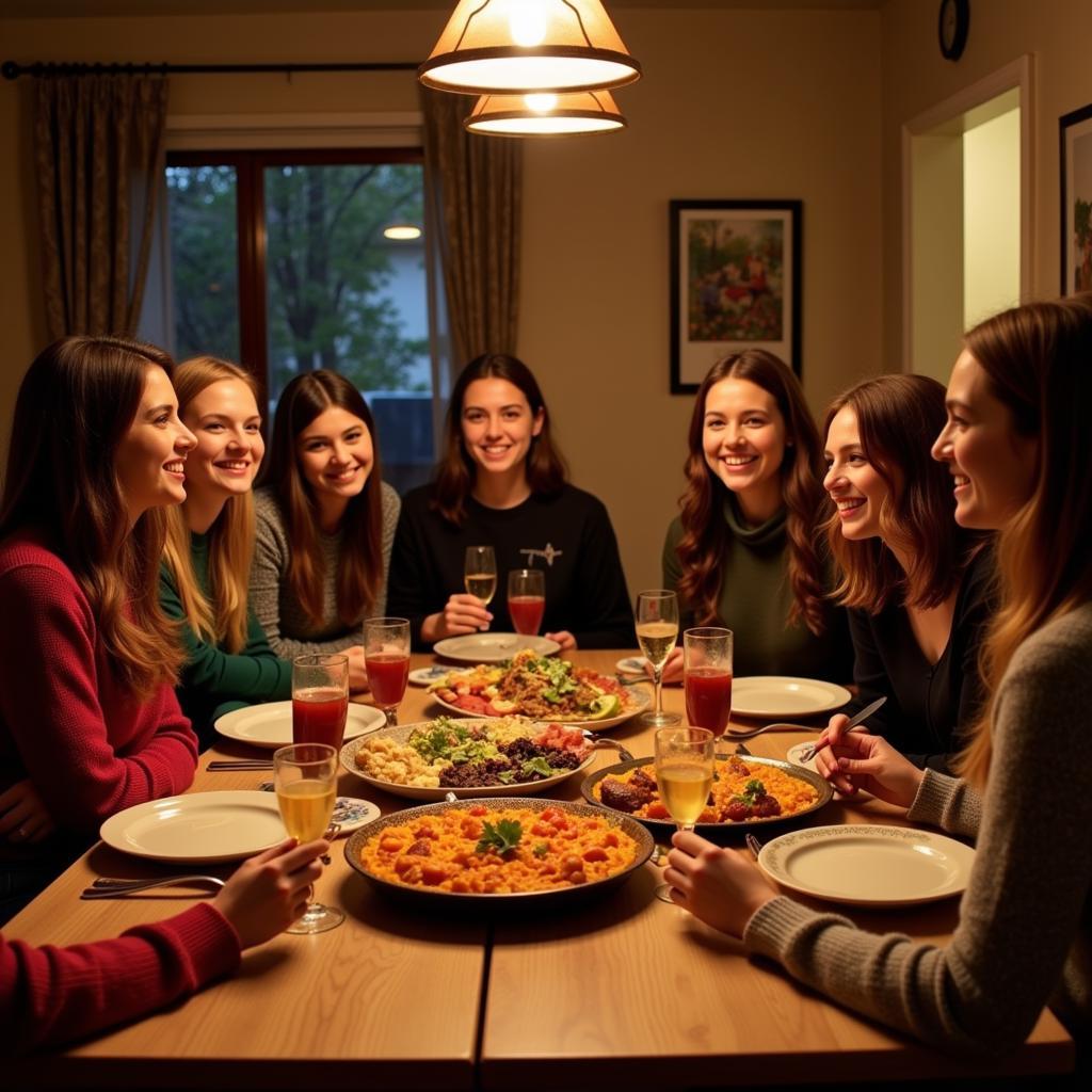 Students enjoying a Spanish homestay near Centennial College