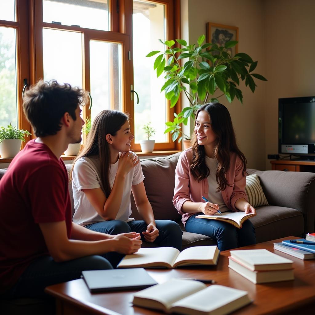 Spanish Homestay Student Learning the Language