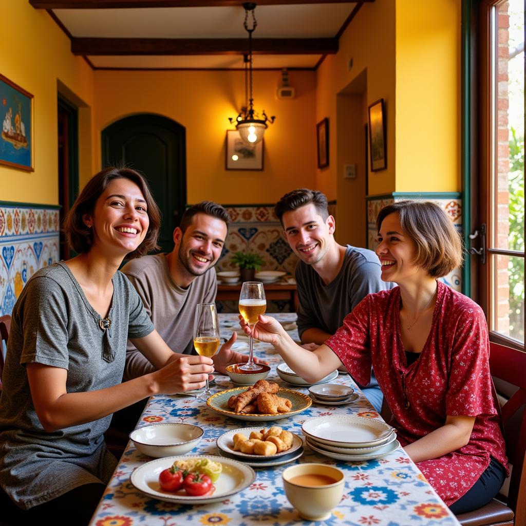 Warm Welcome at a Spanish Homestay