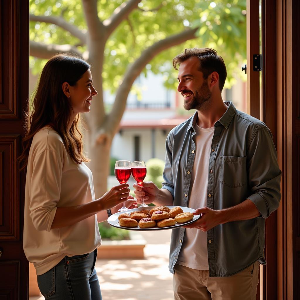 Warm Welcome at a Spanish Homestay