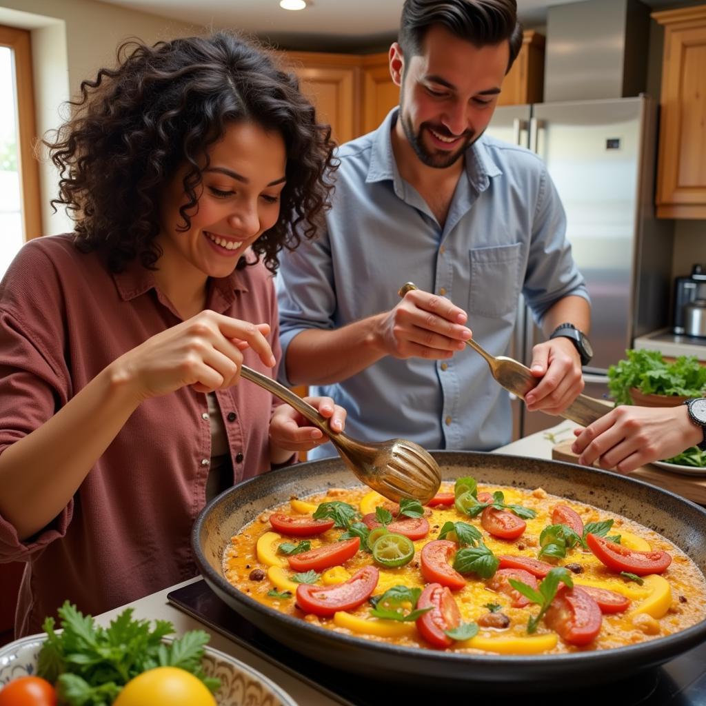 Spanish Paella Cooking Class Homestay