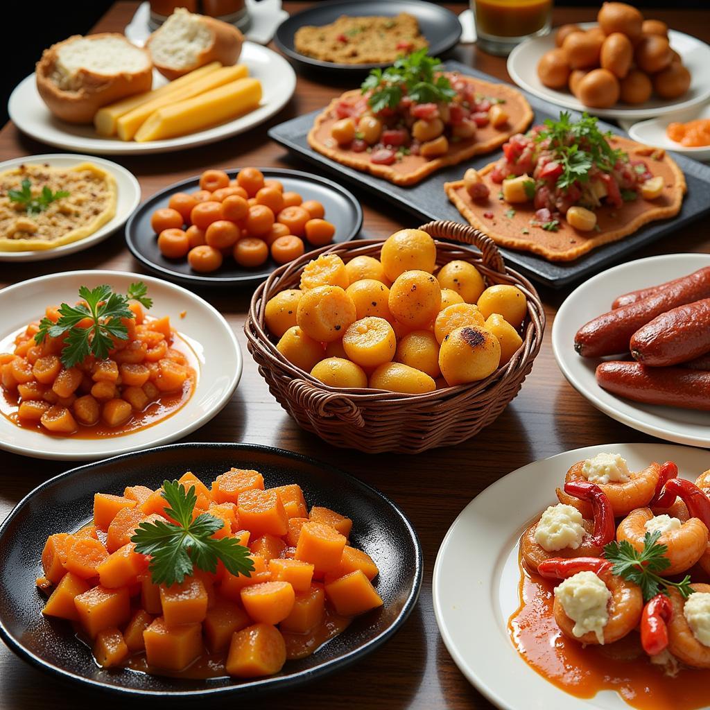 A Colorful Array of Spanish Tapas