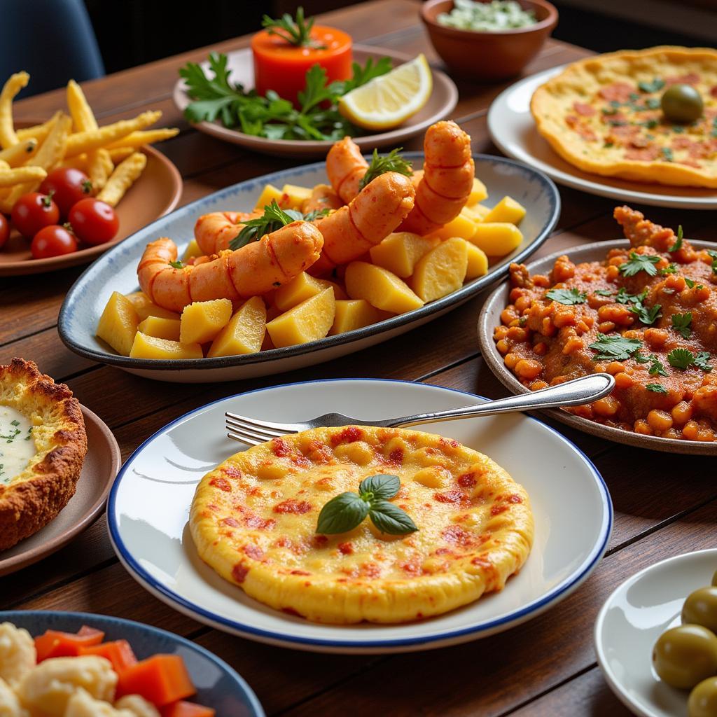 A Colorful Assortment of Spanish Tapas