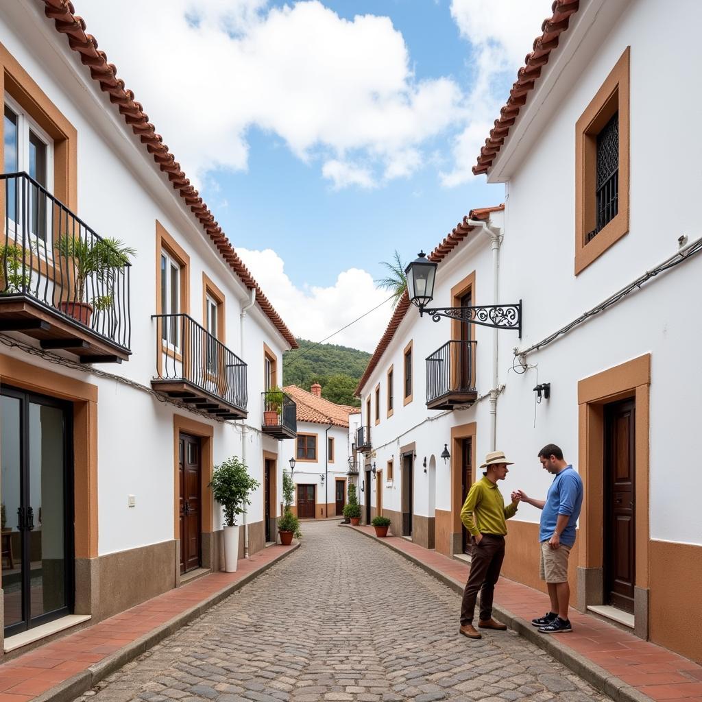 Spanish Village Architecture during a Homestay