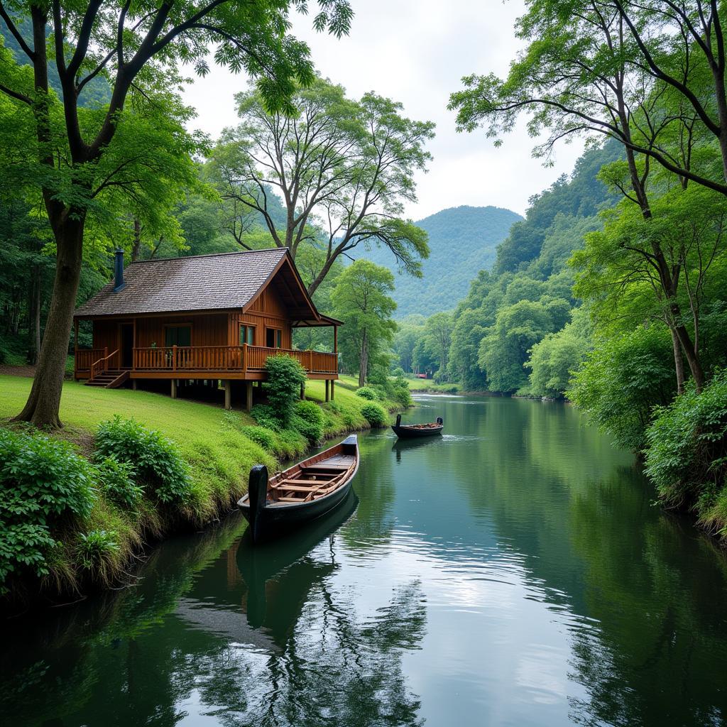 Sri Aman Homestay with River View