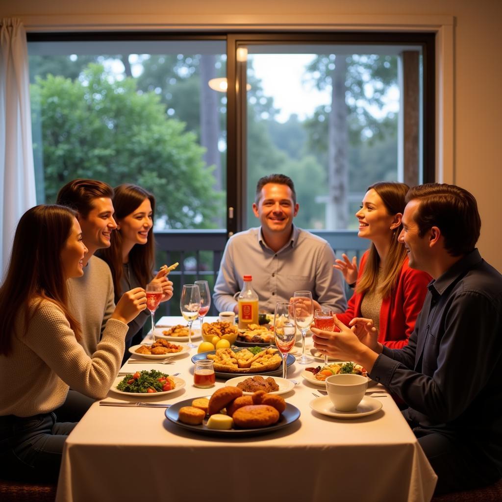 Surfers Paradise Homestay Family Dinner