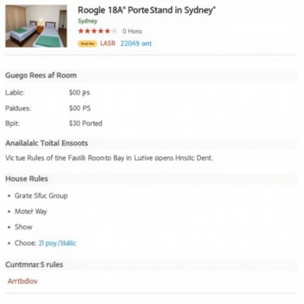 Example of a homestay listing on Gumtree Sydney