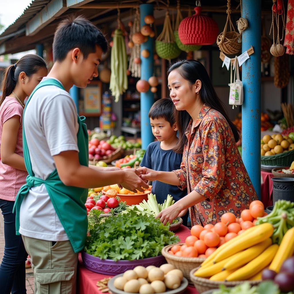 Experiencing the local market near a Tanah Rata homestay