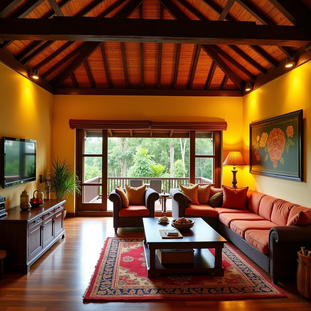 Cozy Interior of a Vagamon Homestay