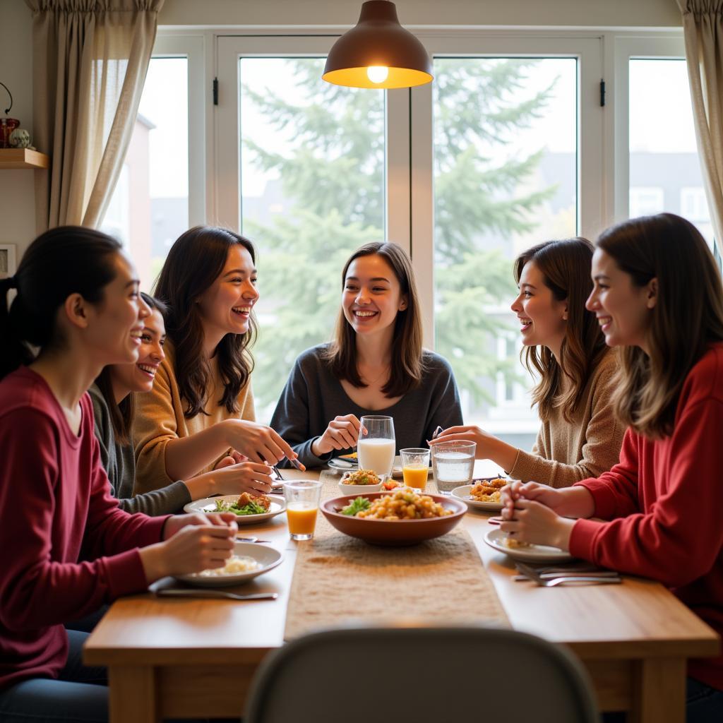 Students enjoying a Vancouver homestay