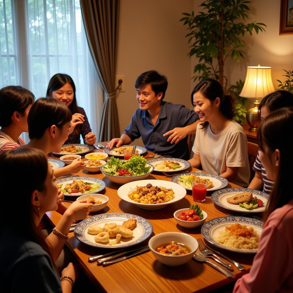 Vung Tau Homestay Family Dinner