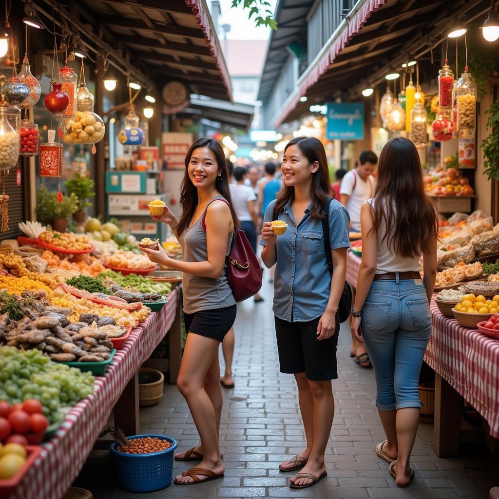 Vung Tau Local Market with Homestay Guests