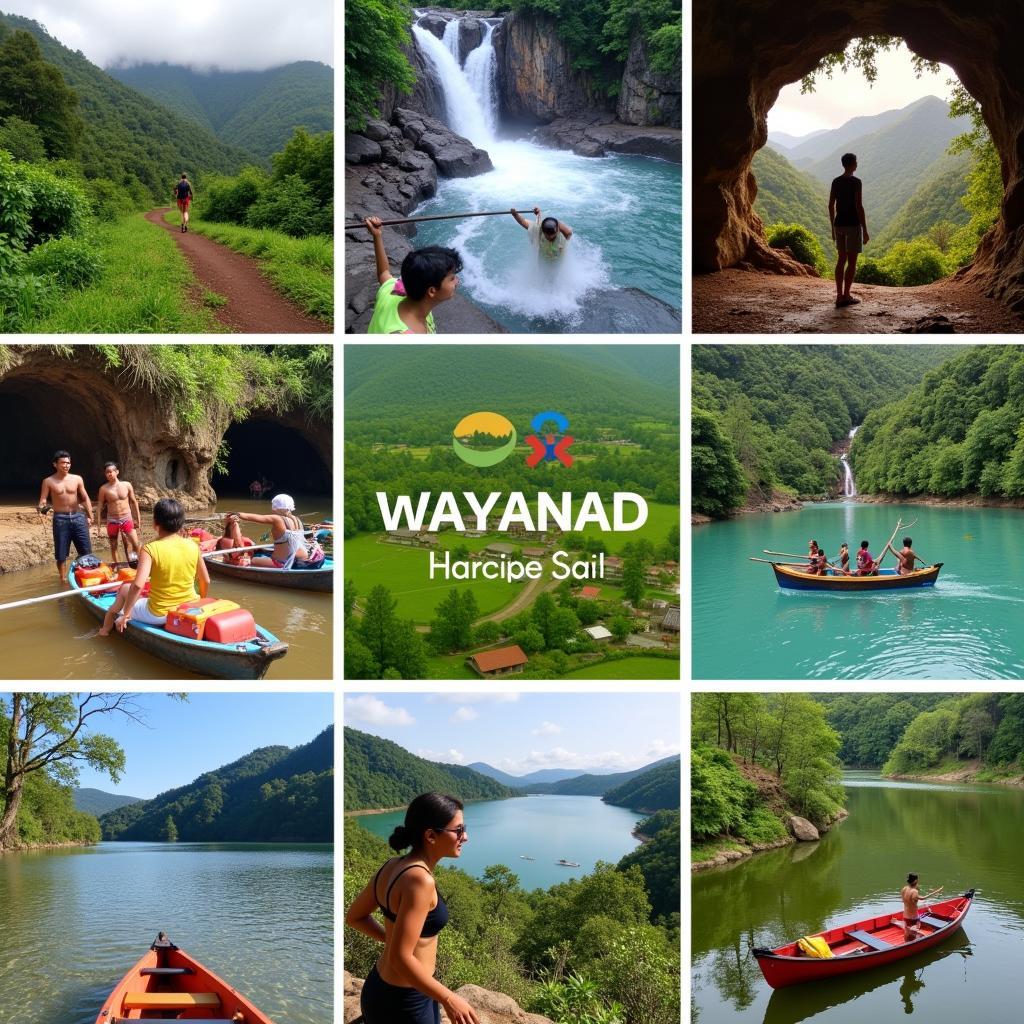 Tourists engaging in various activities in Wayanad