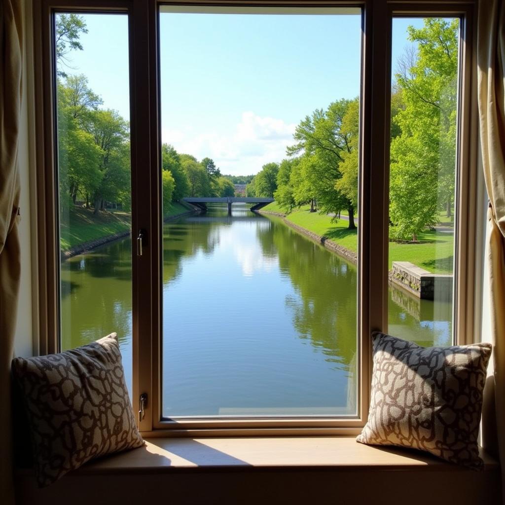 View of the Welland Canal from a Homestay