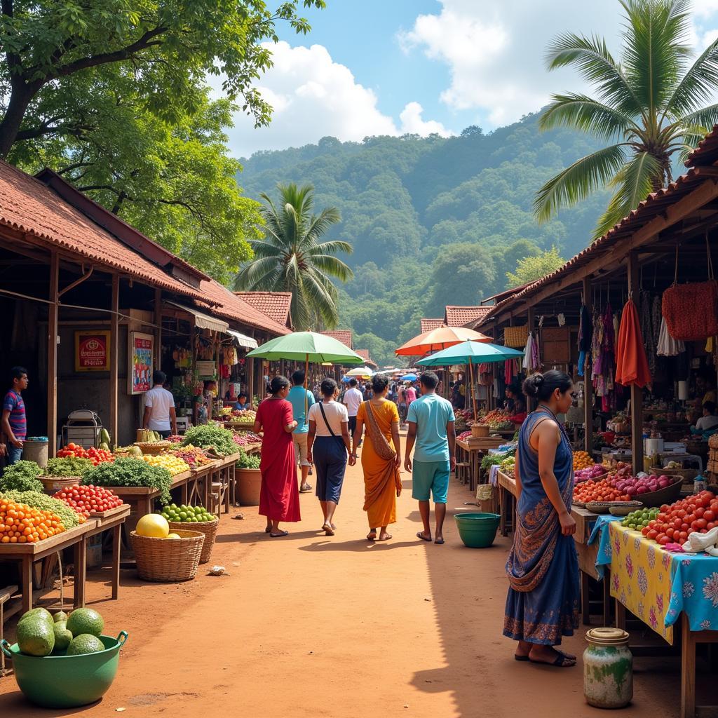 Vibrant Local Market near Ajith Homestay Yercaud