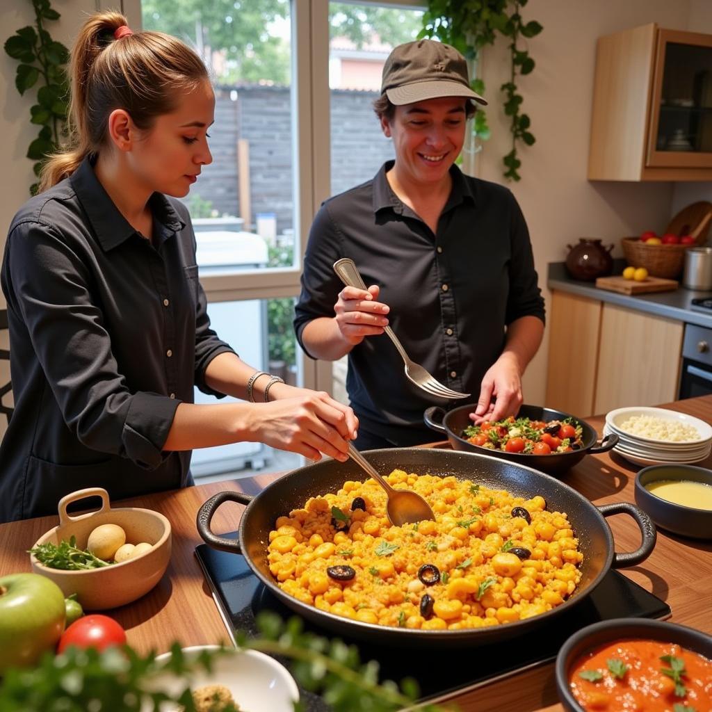 Learning to Cook Paella During Your ABB Homestay