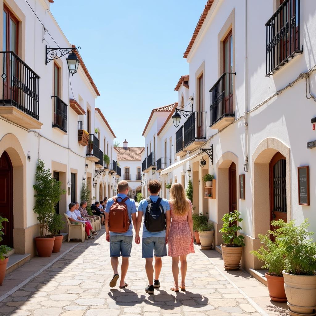 Exploring the picturesque streets of Andalusia during an abracadabra homestay.