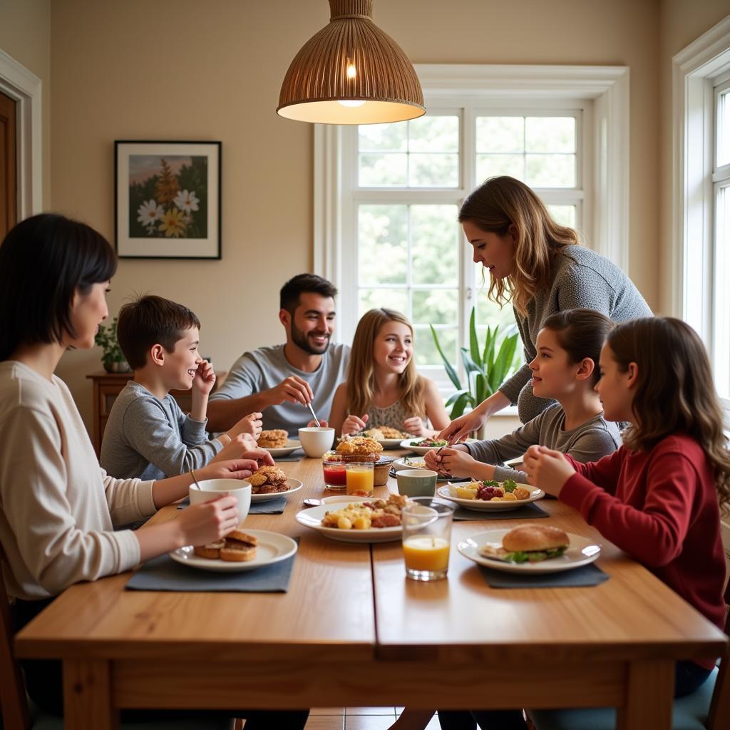 Adelaide Homestay Breakfast Scene