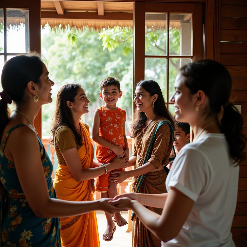 Warm Welcome from the Family at Akila Homestay