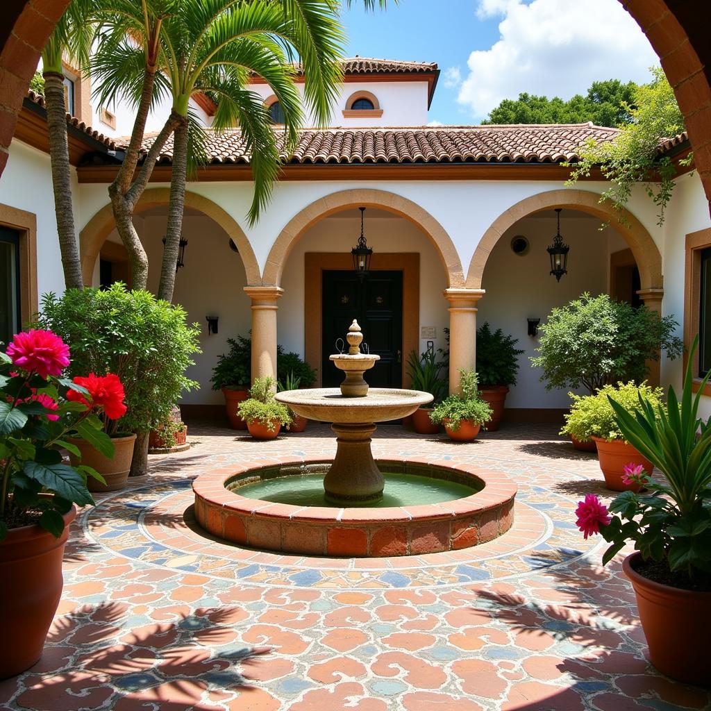 Traditional Andalusian courtyard