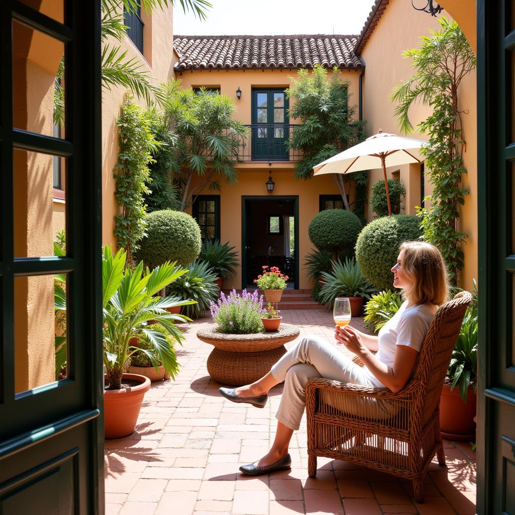 Tranquil Andalusian Courtyard Homestay