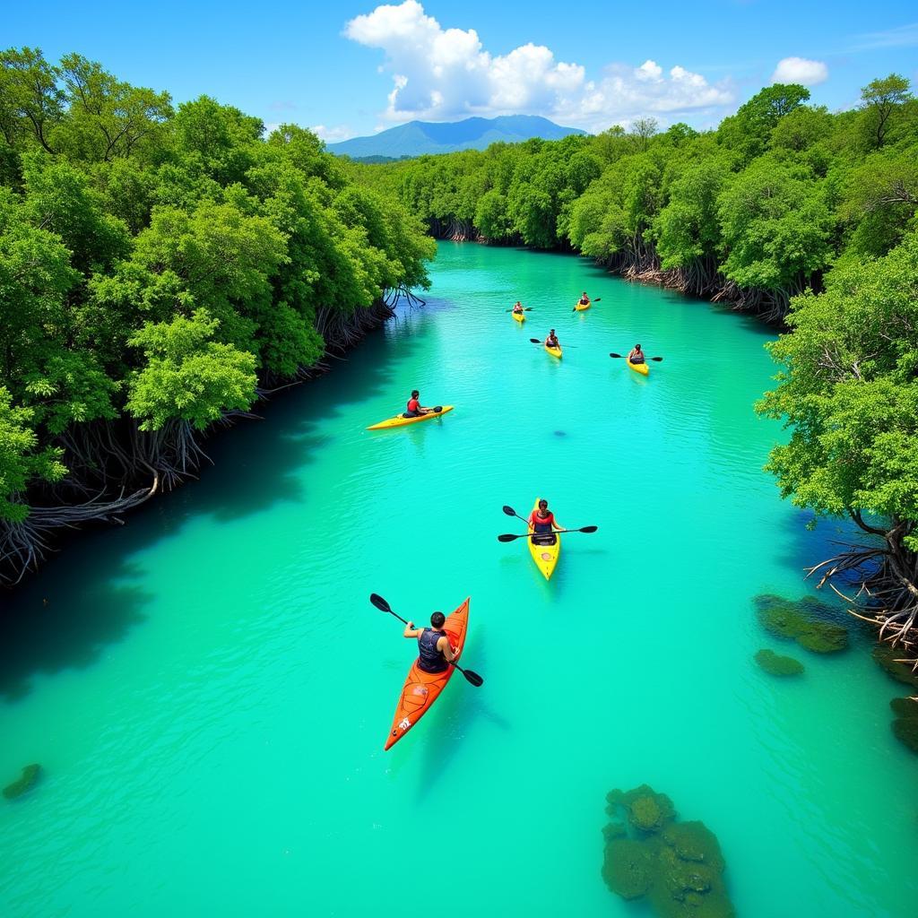 Kayaking adventure in the Andaman Islands