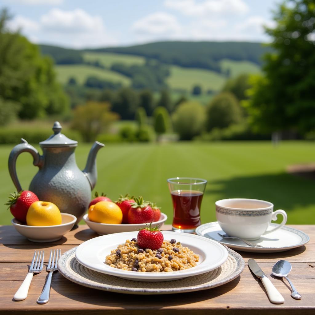 Andean-inspired breakfast in the French countryside